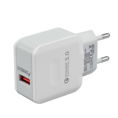 Carregador rápido de porta USB única QC 3.0