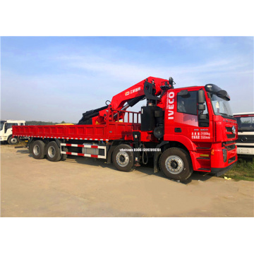 Caminhão IVECO 8X4 com guindaste articulado 25-30 toneladas