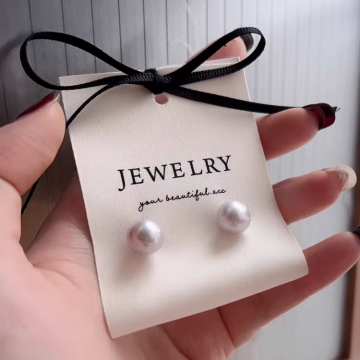 Custom Logo Jewelry Tags & Cards for New Arrival Earrings