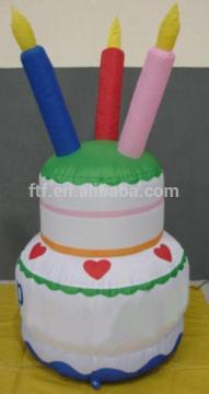 LED inflatable birthday cake, inflatable birthday cake design