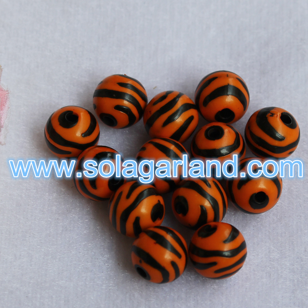 Multi Colored Zebra Print Beads