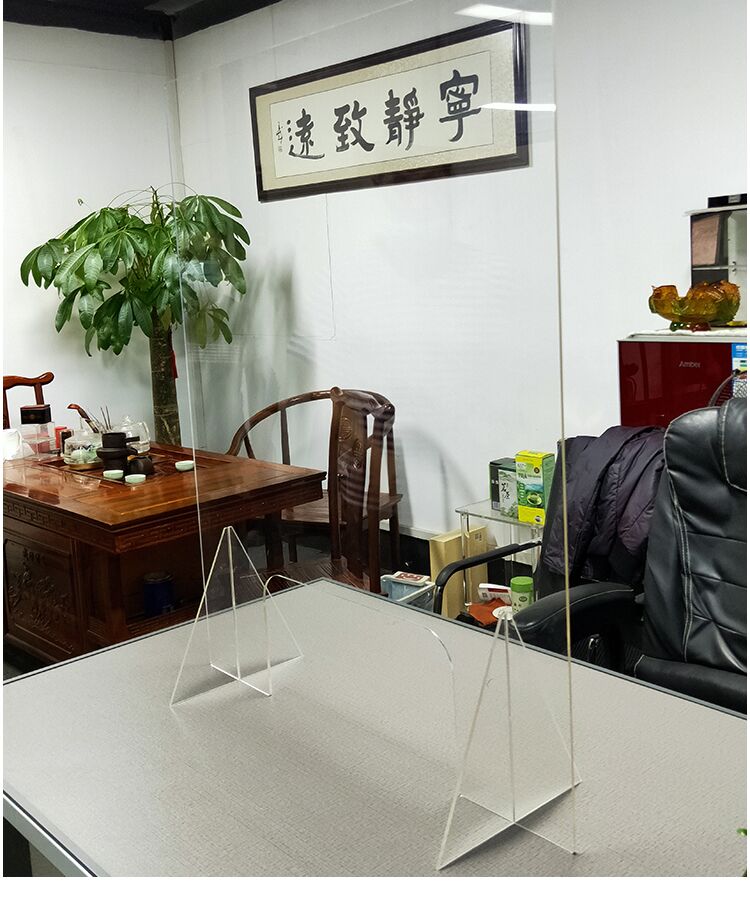 Office desk Transparent divider Clapboard Bank Restaurant Acrylic Sheet Separation Board