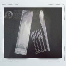 Environmental plastic cake knife and fork