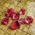 BESCON DICE Crystal Clear (Unpainted) Sharp Edge DND Dice Set of 7, Razor Edged Polyhedral D&D Dice Set for Role Playing Games