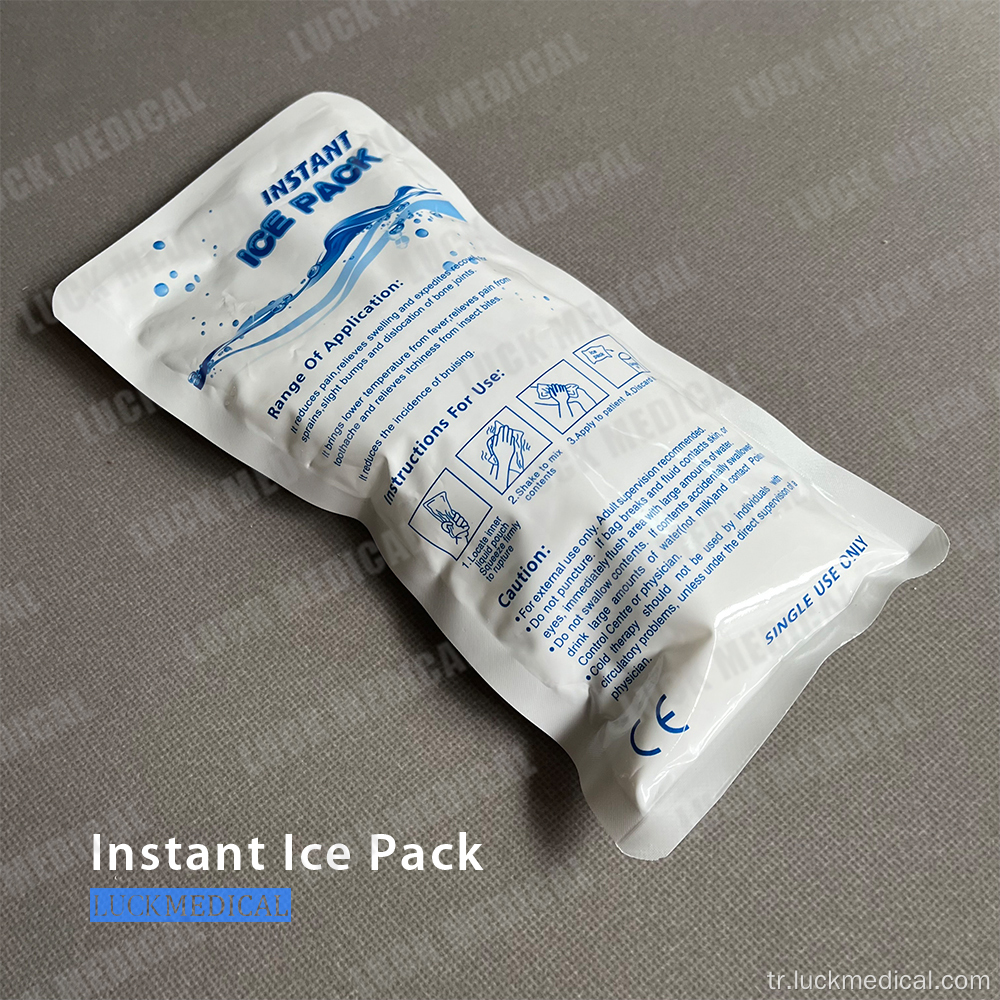 Taşınabilir tek kullanımlık anlık buz torbası