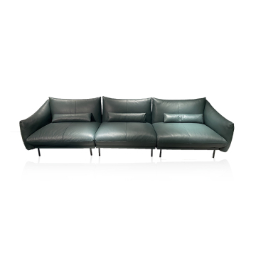 Design Living Room Furniture Modern sofa half leather