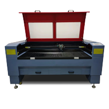 Modernisierte CO2 Laserschneidemaschine für Acryl, Holz und MDF mit Hiwin-Einzelgetrieben