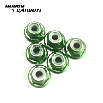 M6 Aluminum Lock Nut with Flange for bearing