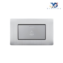 Doorbell switch; stainless steel panel, iron back plate