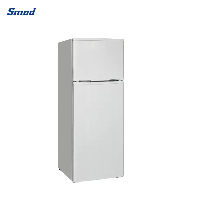 210L Home Use Double Door Manual Defrost Top Freezer Refrigerator