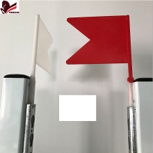 Red and White Flags for Horse Show Jumping