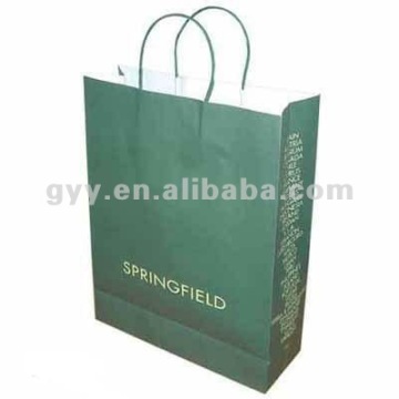 2012 GYY Twisted handle kraft paper carrier bag