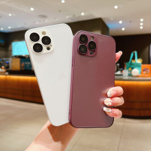 AG Glass Shockproof Magnetic Silicone Phone Case for iPhone 15/14/13/12 Pro Max/11 Pro Max Plus - Gift Box Included