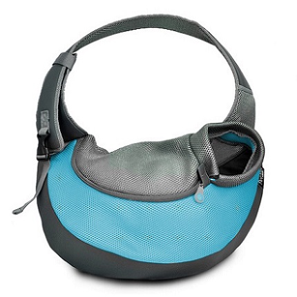 Burgunder PVC und Mesh Pet Sling