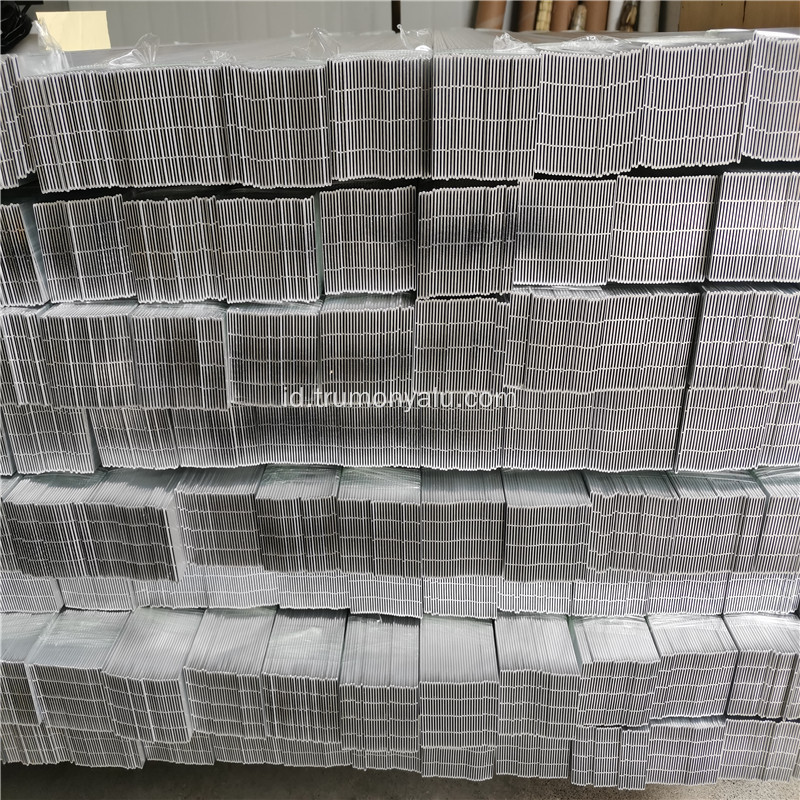 Tabung datar aluminium penukar panas multi port