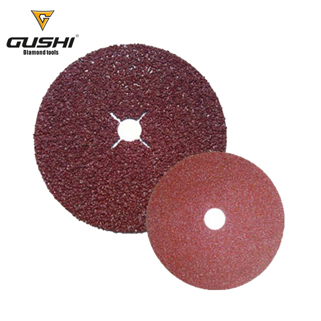 Long lifetime 115mm-180mm Aluminum Oxide Resin Sanding & Grinding Fibre Discs