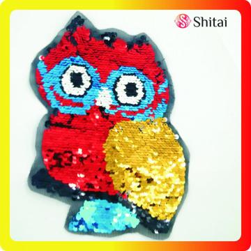 colors owl reversible patch