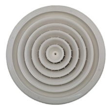 460mm HVAC Air Outlet Ceiling/Duct Mounting ABS Round Diffuser