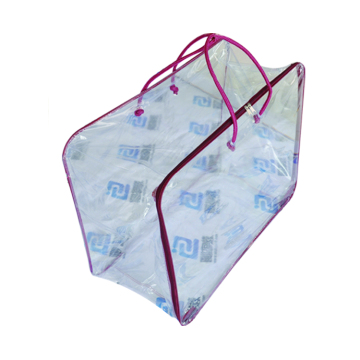 customzied pvc blanket steel wire rim bag bed sheet bag,PVC packing bag