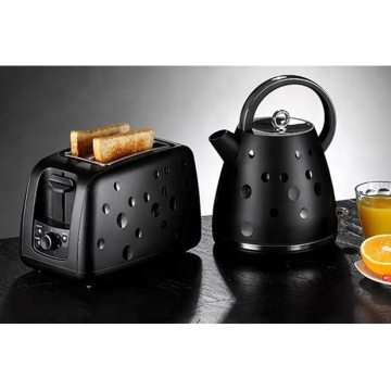 800W Toaster Kettle Set: Plastic Kettle and Toaster Bundle