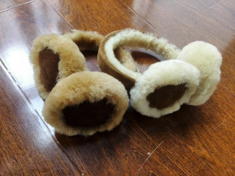 Customizable Australian Winter Warm Sheepskin Earmuffs