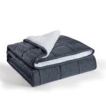 Custom Dual Sided Polyester Sherpa Fleece Weighted Blanket