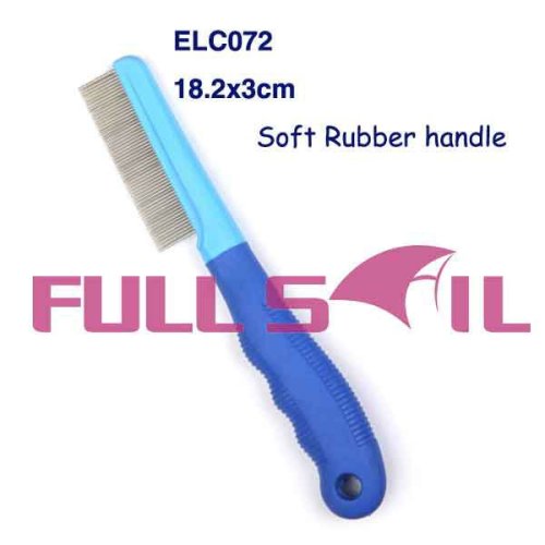 Master Grooming Tools Soft rubber Grip Nit Comb flea comb