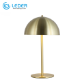 LEDER Bedside Metal Table With Light