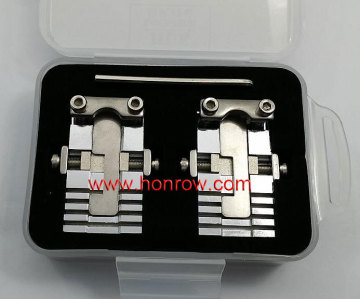 Locksmiths Use this tool to fix the key blade to cut