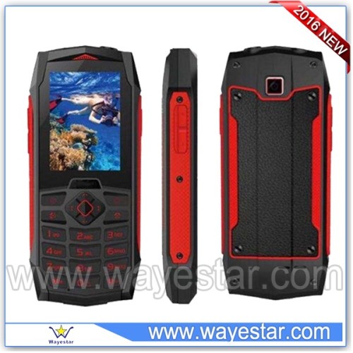 Car shape waterproof mobile phone IP68 support SOS push to talk