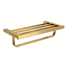 Contemporary Thick Panel Hotel Towel Shelf