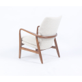 Diseñador moderno de madera maciza mezcla de lana Carlo Chair