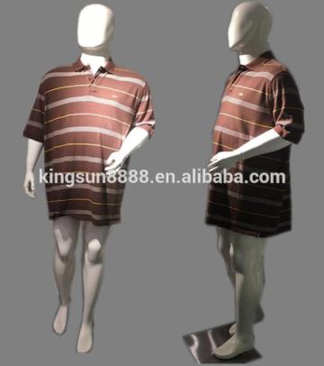 Male mannequin for plus size men clothing, plus size man mannequin