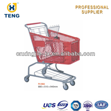 PL100A Supermarket Plastic Carrying Cart