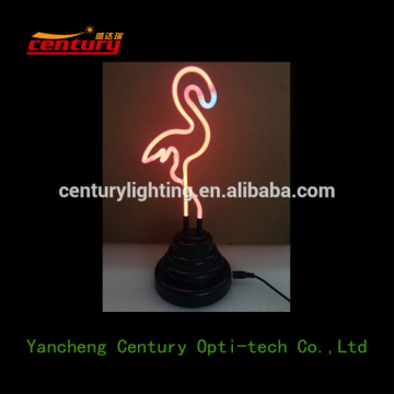 Pink Flamingo Neon Sign Sculpture