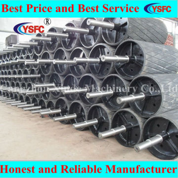 rubber coat mining conveyor pulley