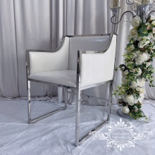 Stainless Steel Silver Single Seat Wedding Sofa Chairs