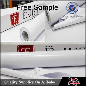 High quality white vinyl sticker printed, custom printed white gloss PVC vinyl sticker