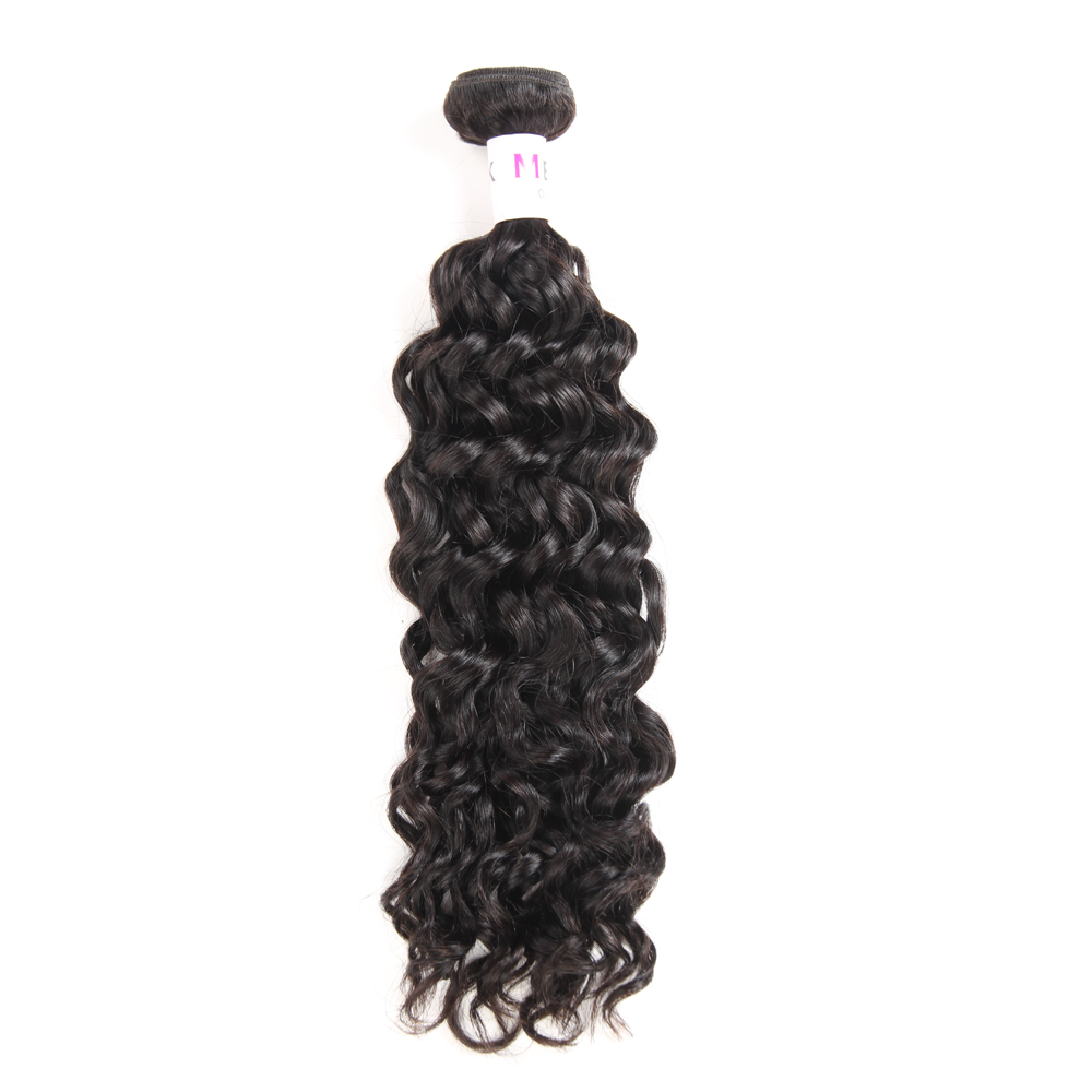 MEGALOOK Raw Indian Hair Directly From India Virgin Water Wave 100 Human Hair Weave Unprocessed Cuticle Aligned Hair