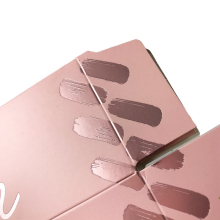 Custom Pink Cosmetic Skin Care Set Packaging Boxes