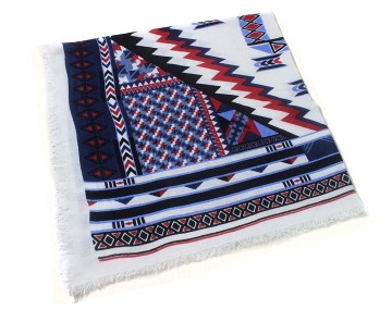 square printing wide viscose stole shawl scarf