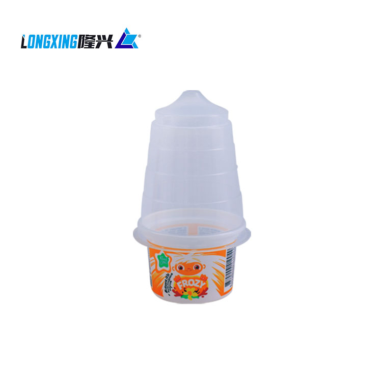 4 oz plastic custom PP printed disposable ice cream cup for kids