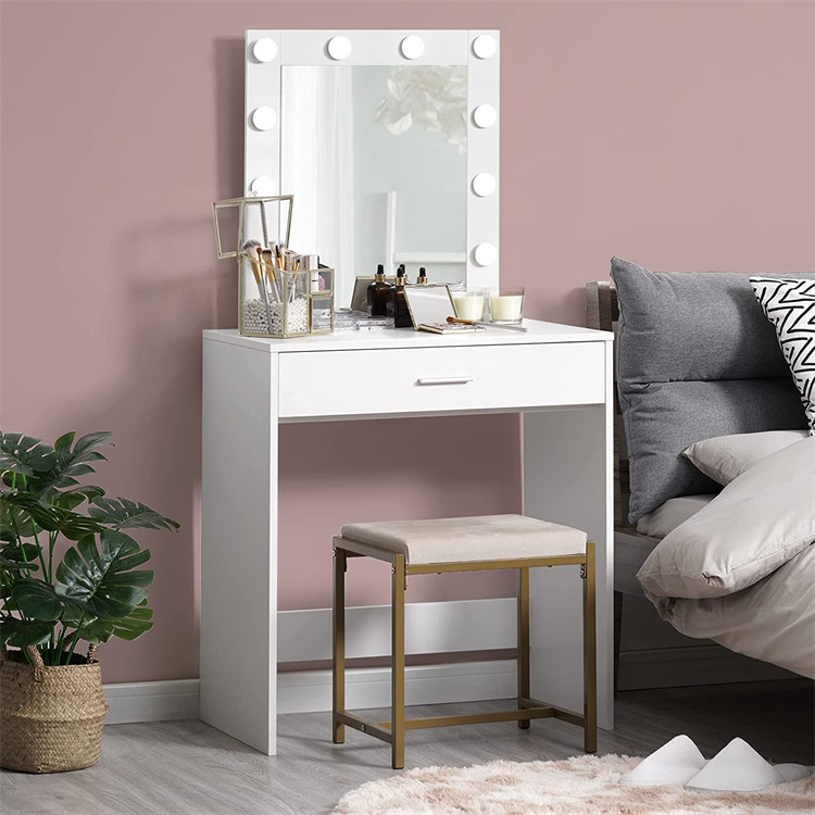 Vanity Table With Lighted Mirror 5 Jpg