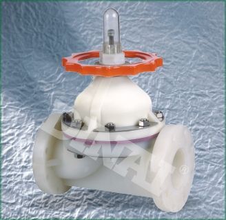 Pvdf Nut 1 Way Pvdf Manual Diaphragm Valve, Induatrial Diaphragm Operated Valves