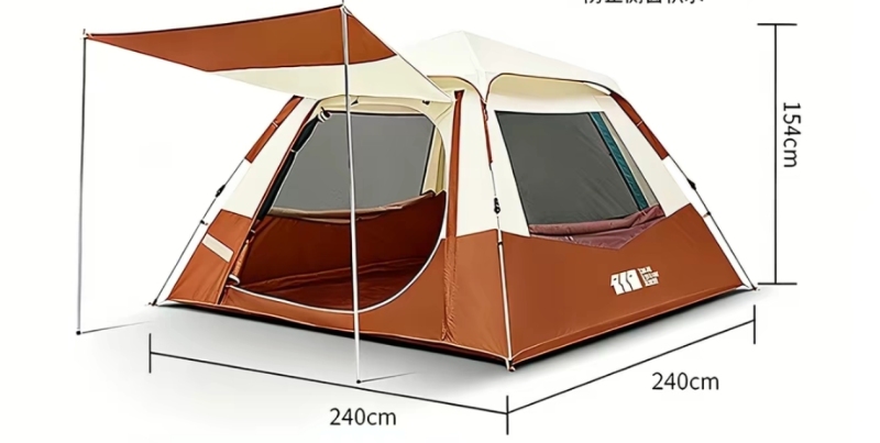 spacious pop up tent for outdoor camping trip