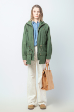 Woman military-style waterproof casual jacket