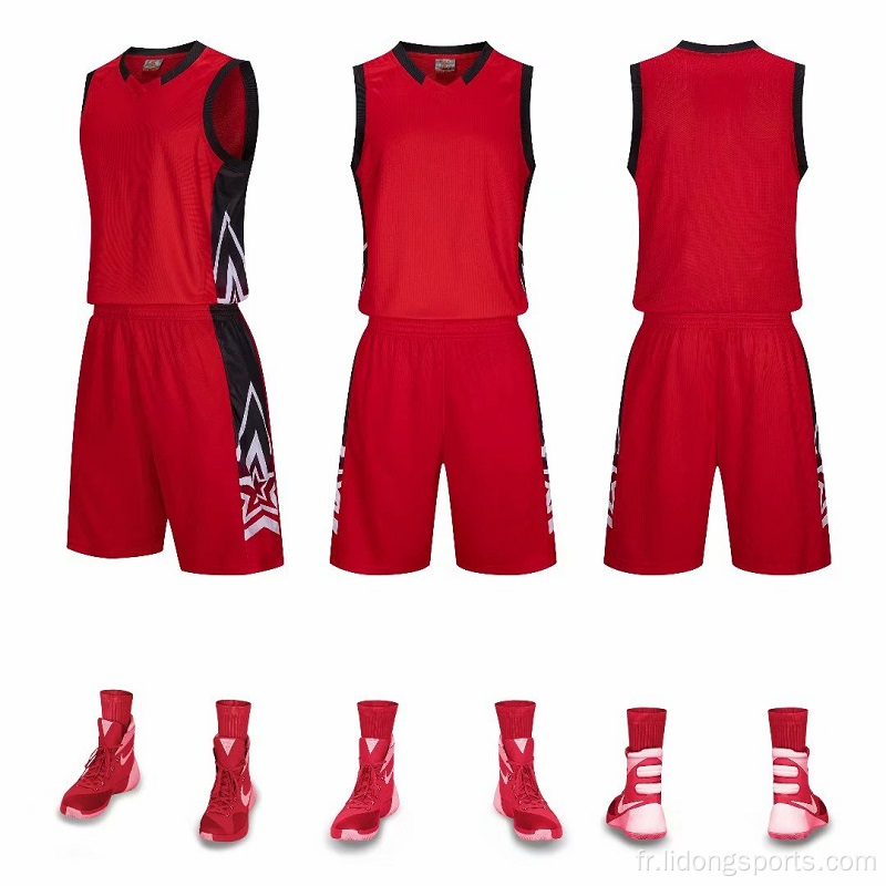 Uniforme de basket-ball Définir un maillot d&#39;équipe de basket-ball personnalisé