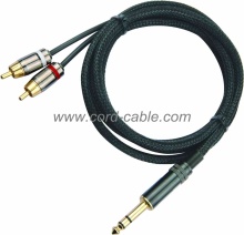DR Series Dual RCA to Stereo Jack RCA Cable