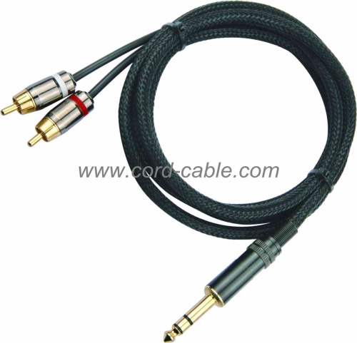 DR seri Dual RCA kabel Stereo Jack RCA