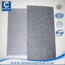 Building nonwoven fabric/compound base/fiberglass combination nonwoven mat